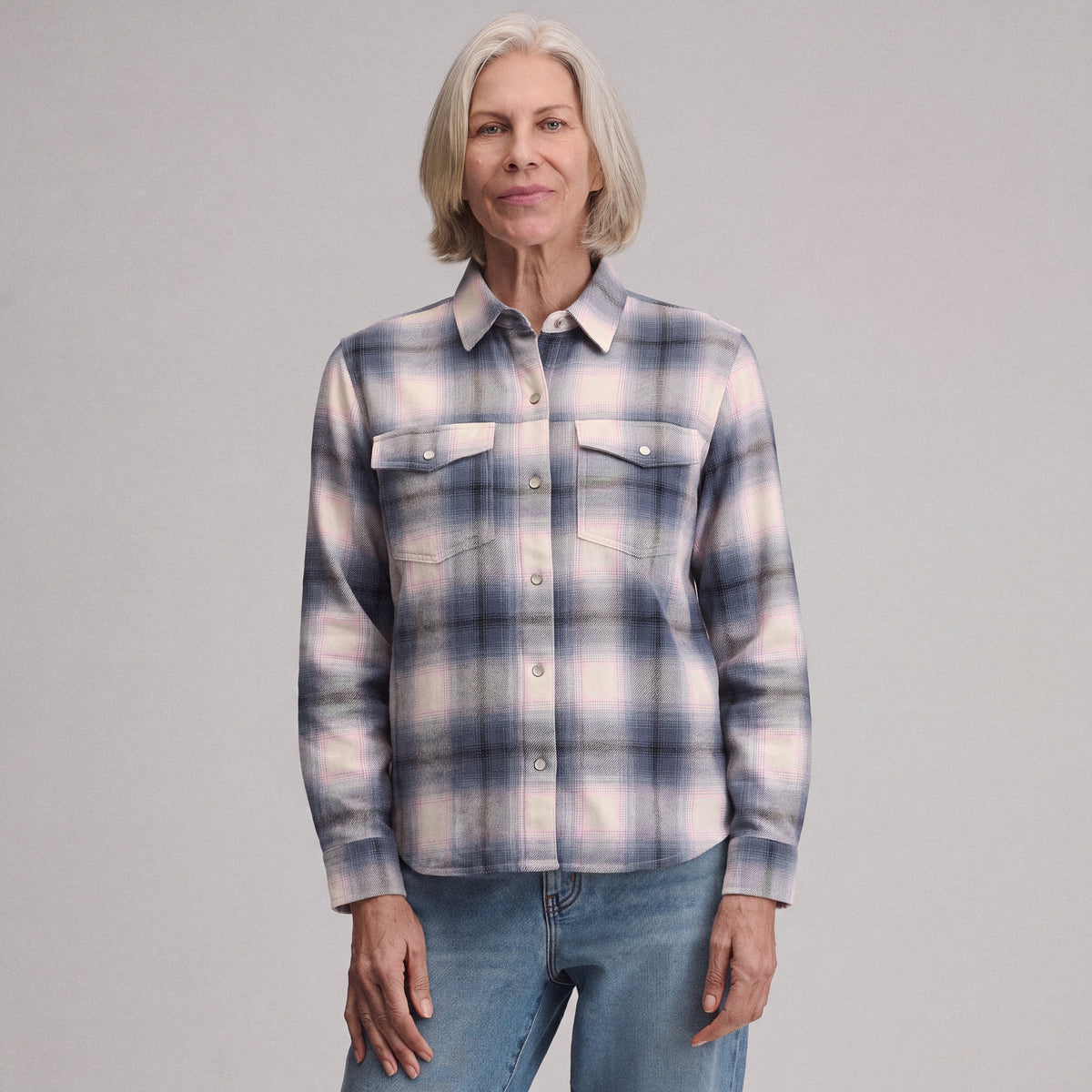 Women's Long-Sleeve Western Button-Down Shirt