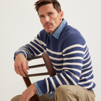 Men's Signature Roll Neck Sweater - Stripe