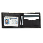 EB Signature Logo Leather Flip Id Bifold Wallet